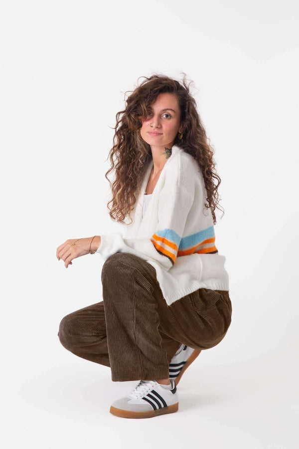 Roasted Coffee Kadife Baggy Pantolon - Kadın