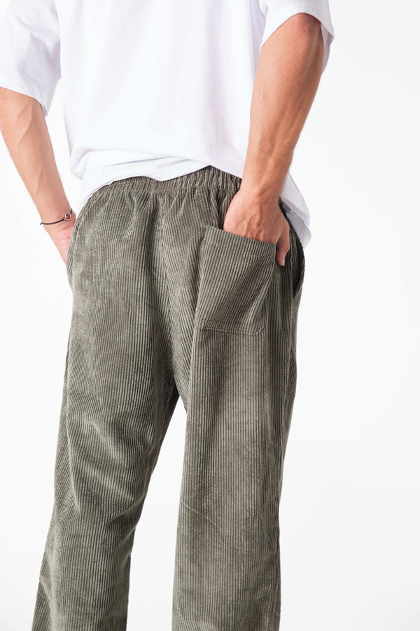 Forest Kadife Baggy Pantolon - Erkek - snugbrandwear