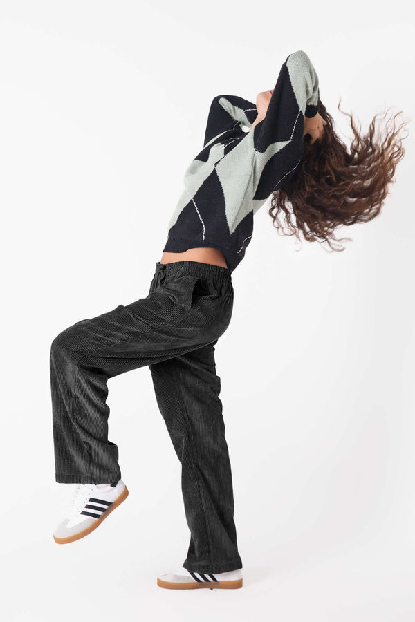 Night Kadife Baggy Pantolon - Kadın - snugbrandwear