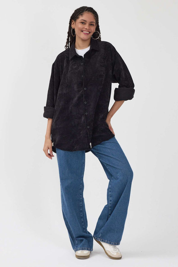 Night Kadife Gömlek - Kadın