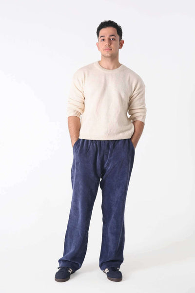 Bej Oversize Düz Kazak - snugbrandwear