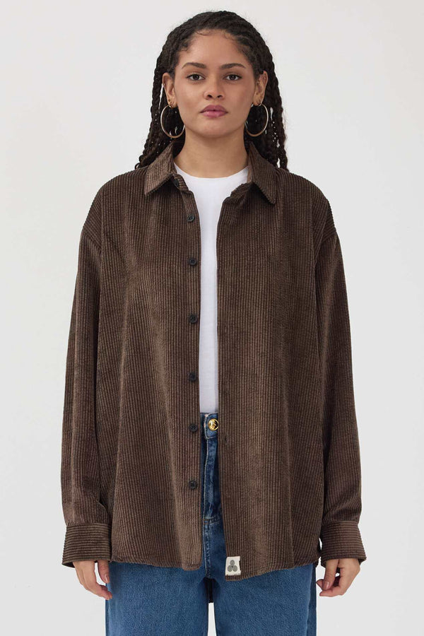 Roasted Kadife Gömlek - Kadın