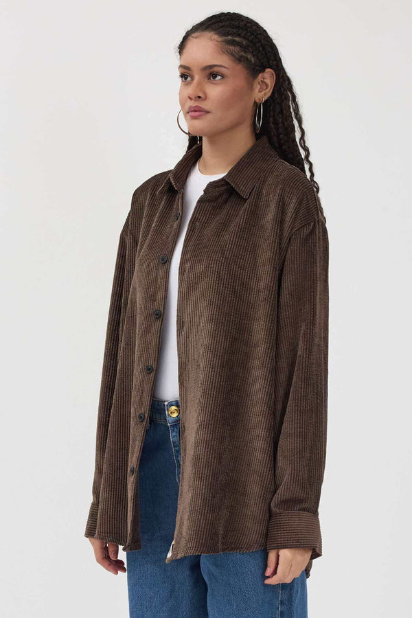 Roasted Kadife Gömlek - Kadın