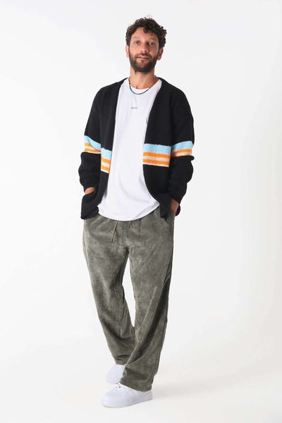 Night Striped Triko Hırka - Erkek - snugbrandwear