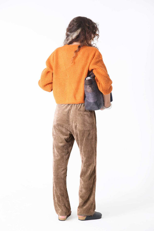 Dune Kadife Baggy Pantolon - Kadın - snugbrandwear