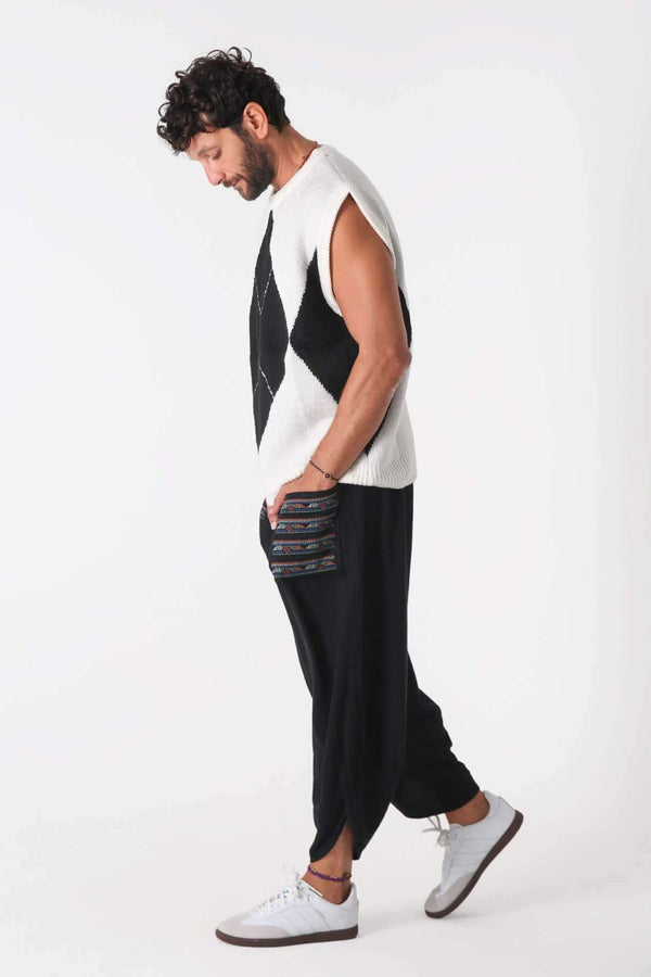 Night Baggy Etnik Pantolon - Erkek