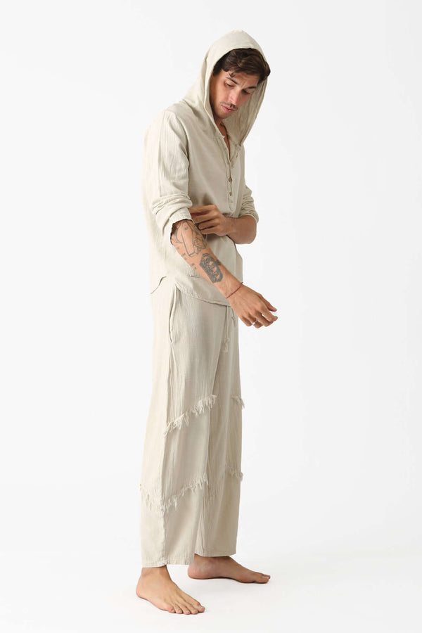 Bej Flow Pantolon - Erkek - snugbrandwear