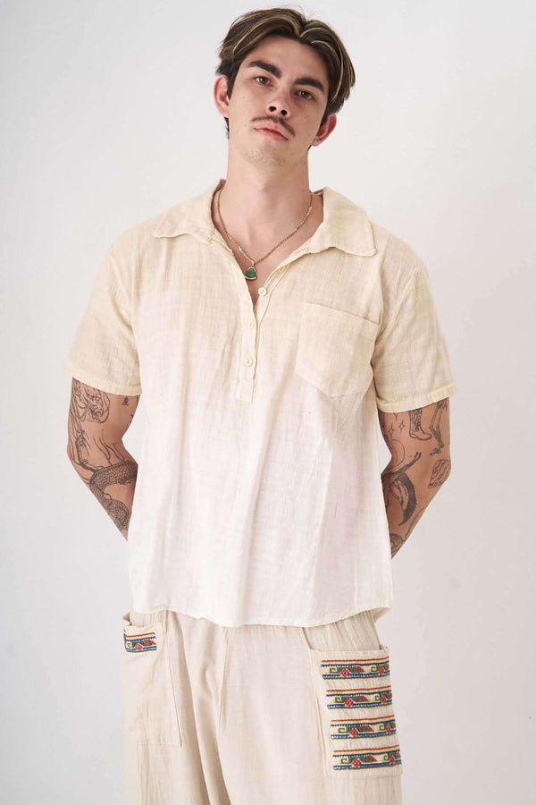 Pastel Cream Erkek Limited Gömlek