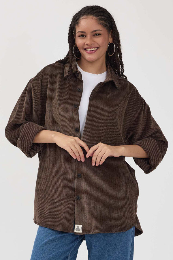 Roasted Kadife Gömlek - Kadın