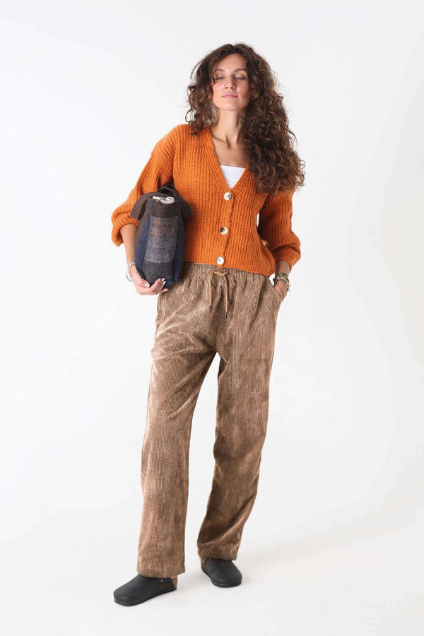 Dune Kadife Baggy Pantolon - Kadın - snugbrandwear