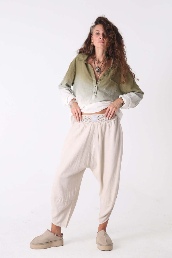 Sand Baggy Pantolon - Kadın - snugbrandwear