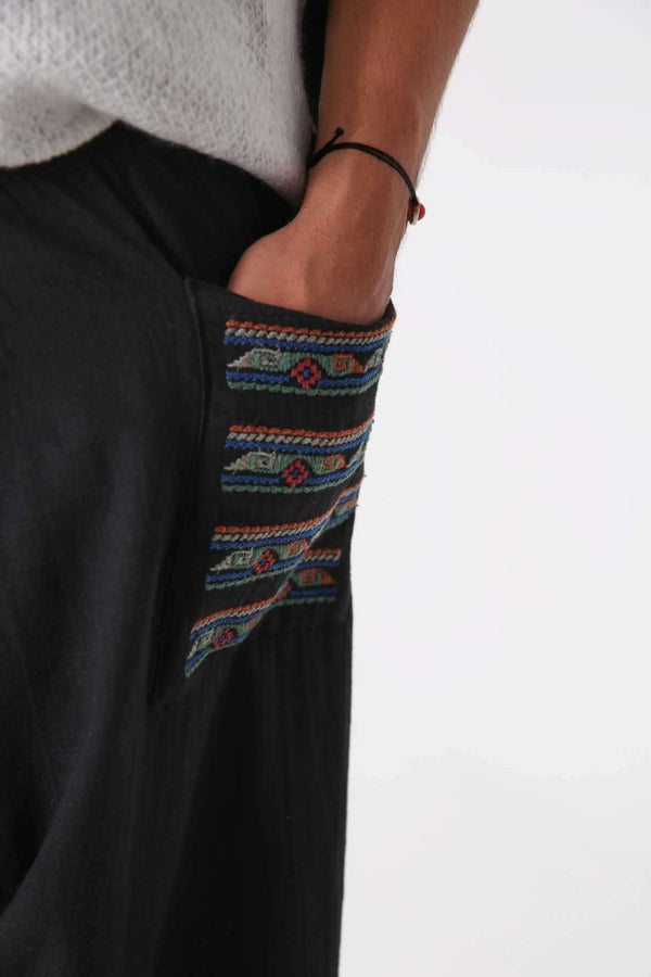 Night Baggy Etnik Pantolon - Erkek