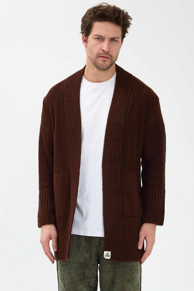 Roasted Triko Cardigan Hırka - Erkek
