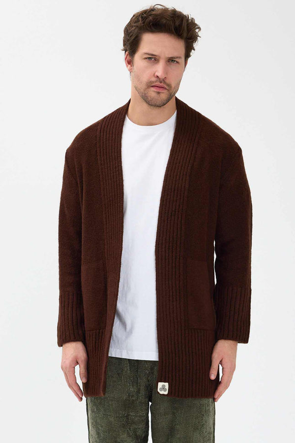 Roasted Triko Cardigan Hırka - Erkek