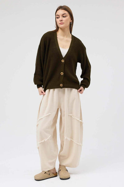 Forest Düğmeli Triko Hırka