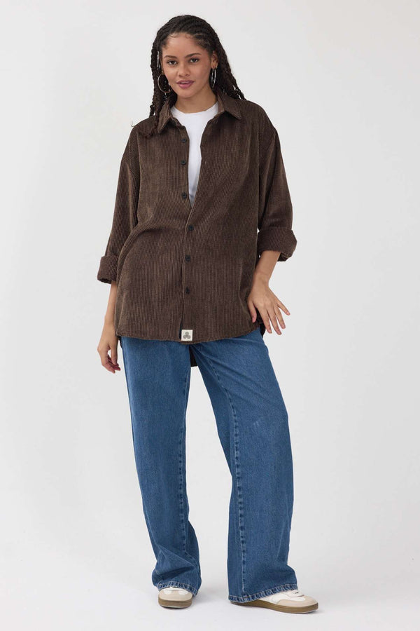 Roasted Kadife Gömlek - Kadın