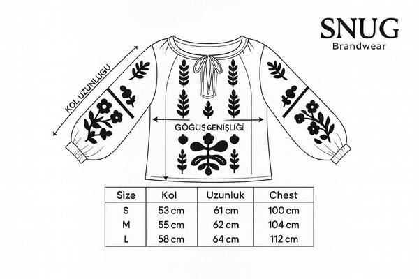 Tribal Çiçek Desenli Yelek Gömlek – Ön Satış