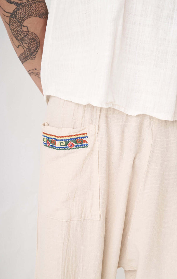 Sand Baggy Etnik Pantolon - Erkek