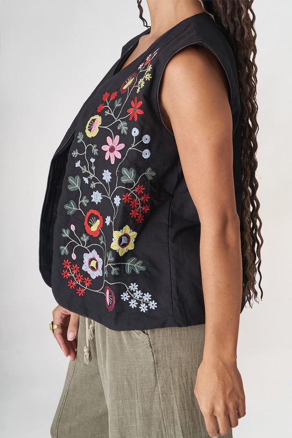 Siyah Örgü Yelek – Ön Satış