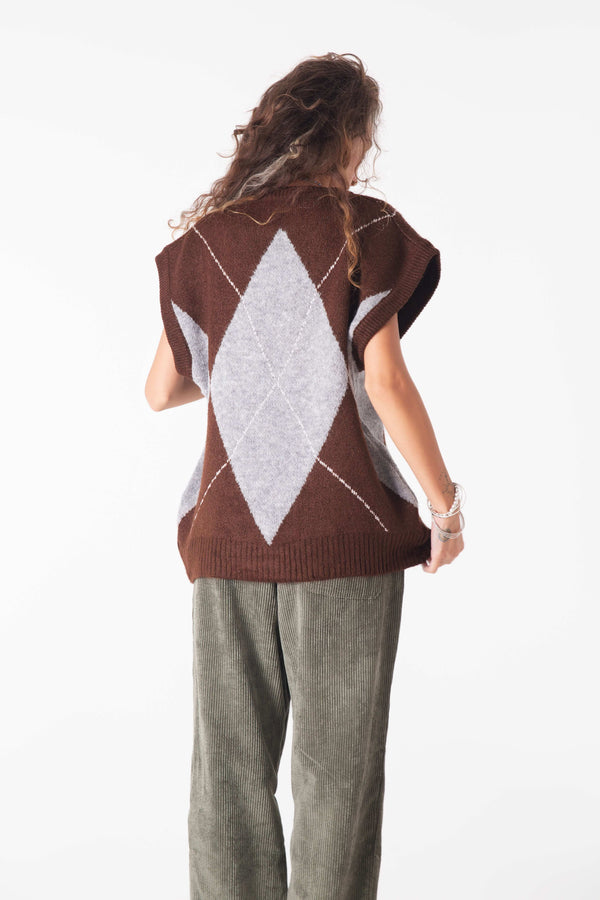 Fawn Desenli Triko Süveter - snugbrandwear