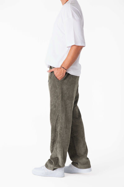 Forest Kadife Baggy Pantolon - Erkek - snugbrandwear