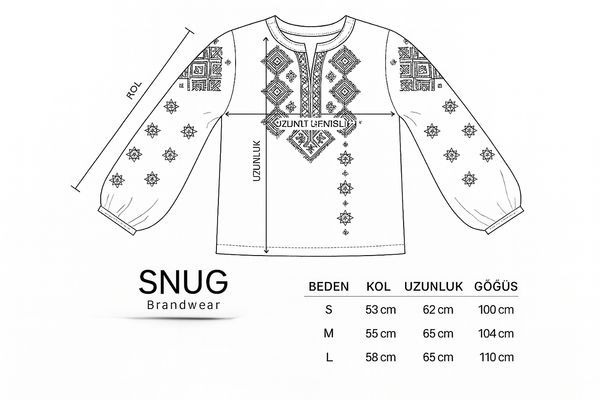 Mozaik Çiçek Desenli Bluz – (Ön Satış)