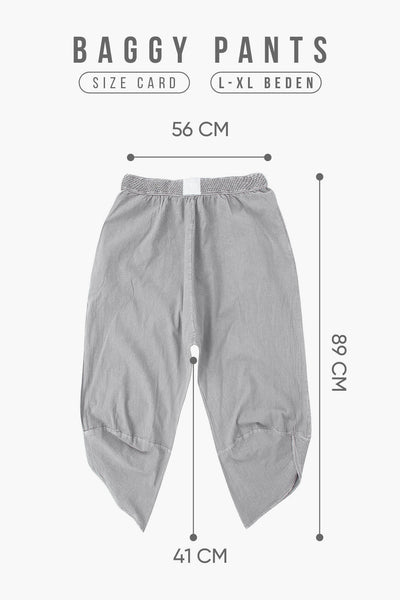 Silver Baggy Pantolon - Kadın - snugbrandwear