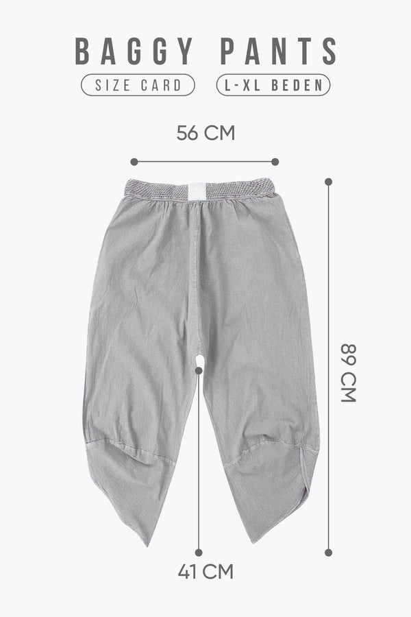 Silver Baggy Pantolon - Kadın - snugbrandwear
