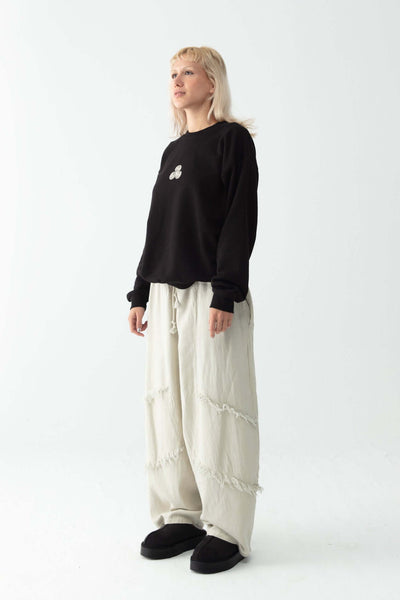 Bej Flow Pantolon - Kadın - snugbrandwear
