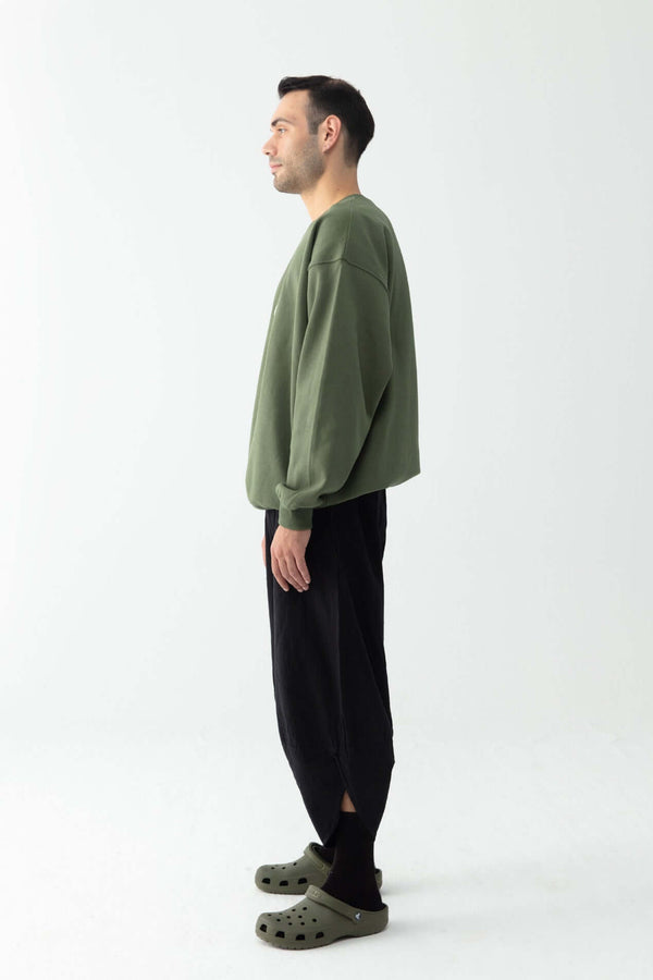 Spiral unisex yeşil sweatshirt - snugbrandwear
