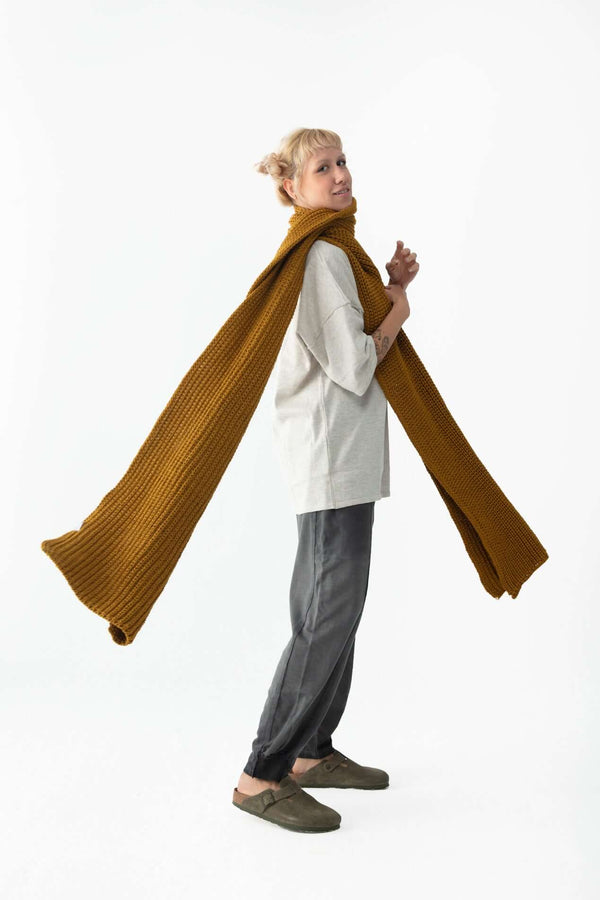 Dune knitted oversize atkı - snugbrandwear