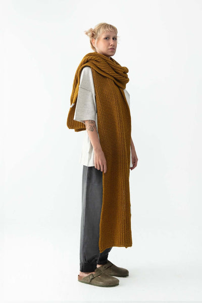 Dune knitted oversize atkı - snugbrandwear