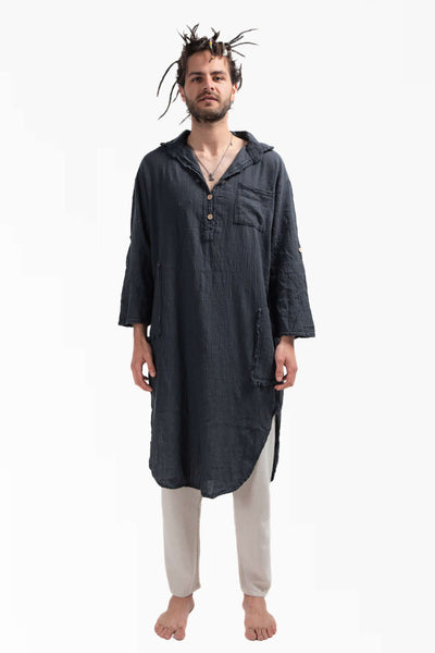 Antrasit Unisex Serenity Uzun Gömlek - snugbrandwear