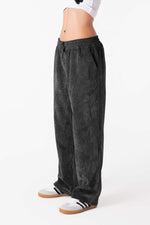 Night Kadife Baggy Pantolon - Kadın