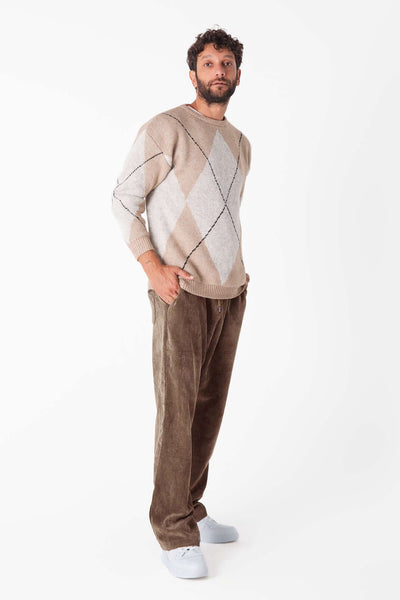 Dune Kadife Baggy Pantolon - Erkek - snugbrandwear