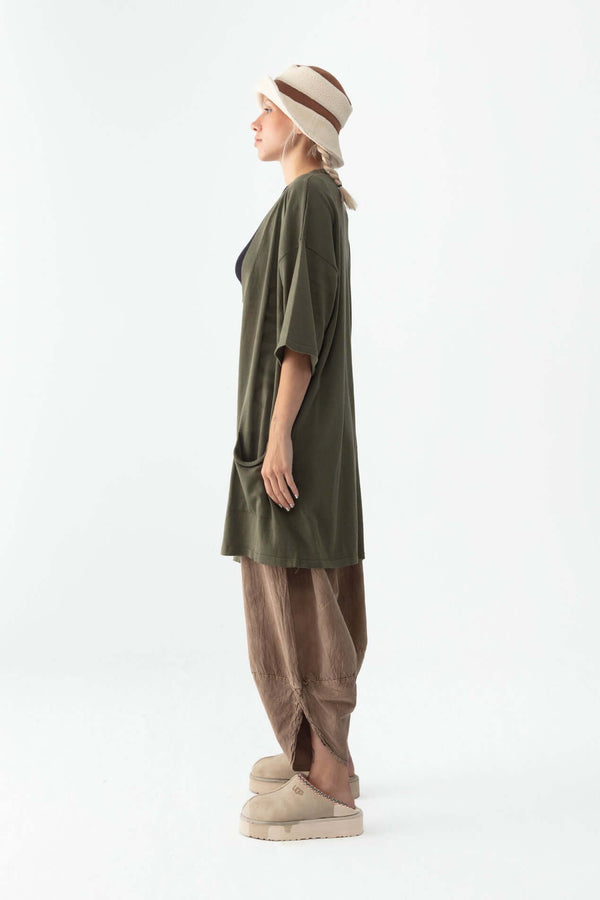 Forest Fine-Knitted Kimono - snugbrandwear