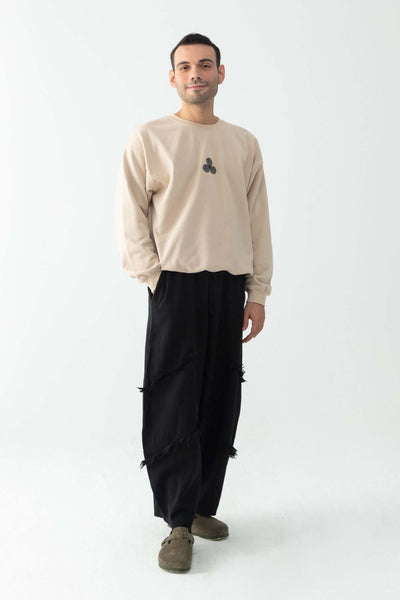 Spiral unisex bej sweatshirt - snugbrandwear