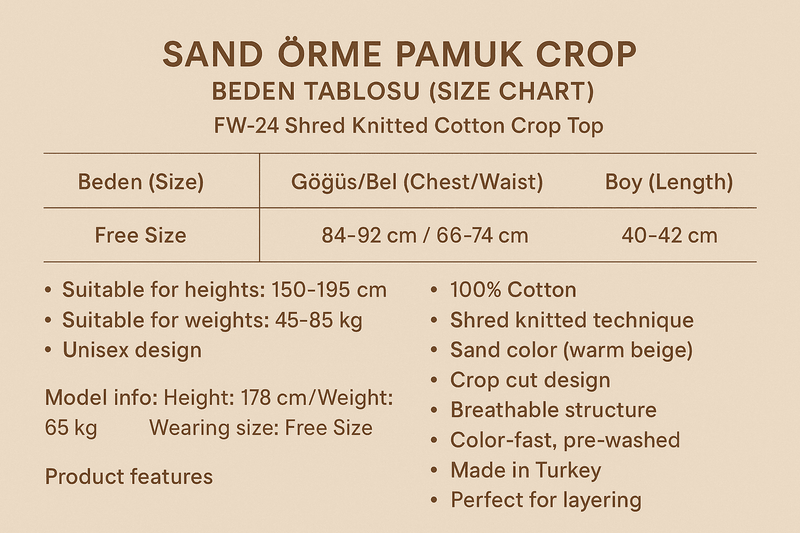 Beden Tablosu
