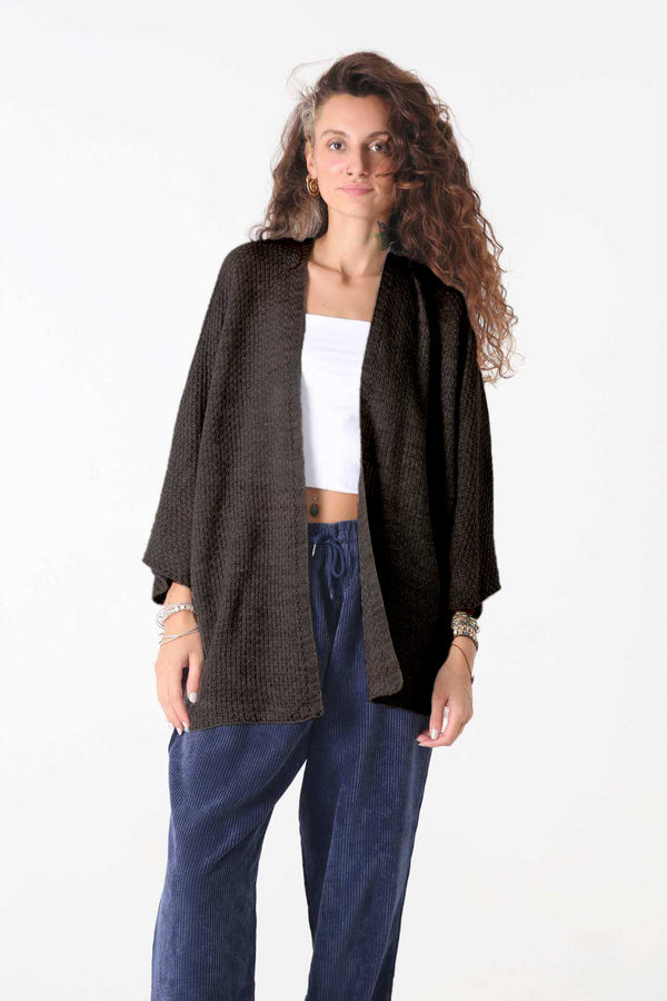 Roasted triko Hırka - Kadın