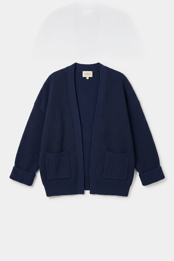 Blue Hour Cepli Oversize Triko Hırka - Kadın — ürün görünümü