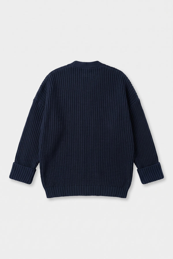 Blue Hour Cepli Oversize Triko Hırka - Kadın — ürün görünümü