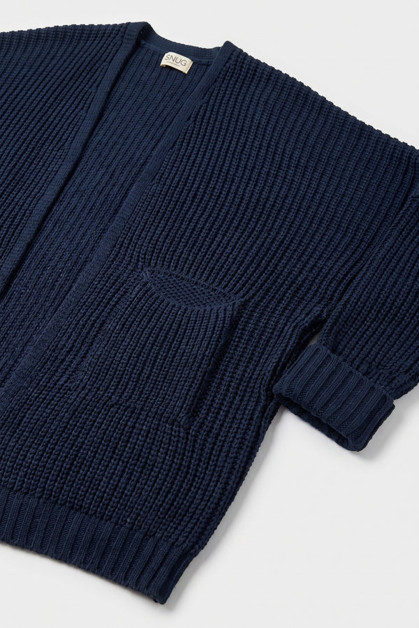 Blue Hour Cepli Oversize Triko Hırka - Kadın — ürün görünümü