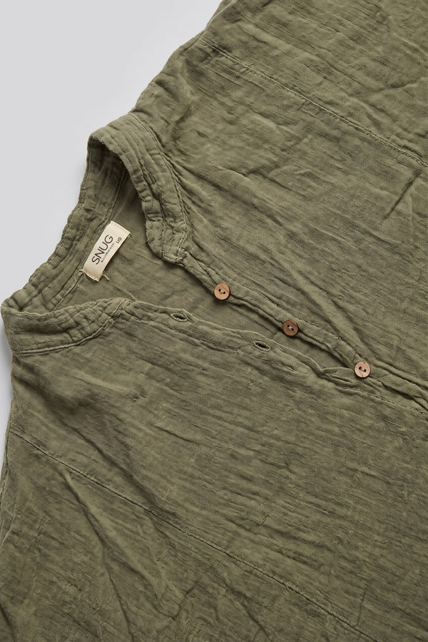 Olive Drift Oversize Gömlek - Kadın — ürün görünümü