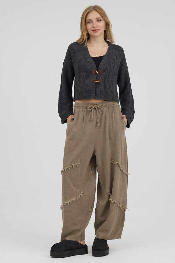 Smoky Knot Kısa Triko Hırka - Kadın — 5