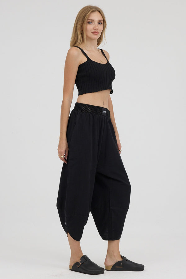 Noir Line Askılı Crop Top - Kadın — 3