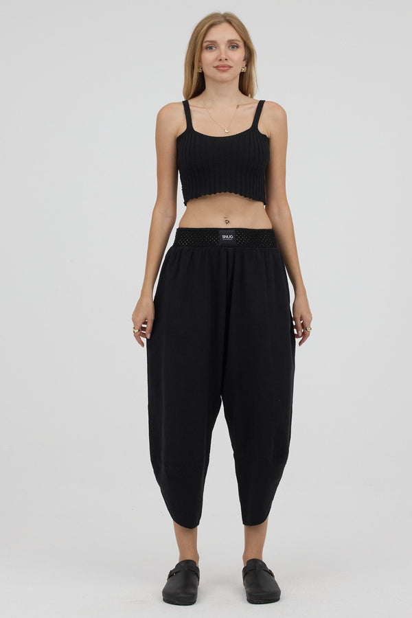 Noir Line Askılı Crop Top - Kadın — 5