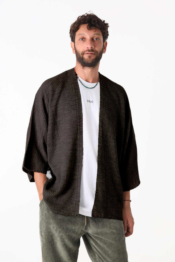 Roasted triko Hırka - Erkek