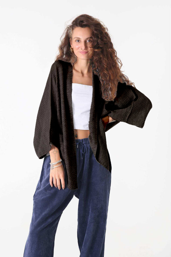 Roasted triko Hırka - Kadın