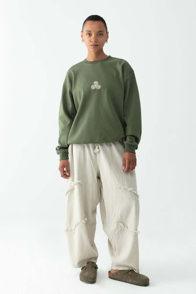 Beige Flow Pants - Women